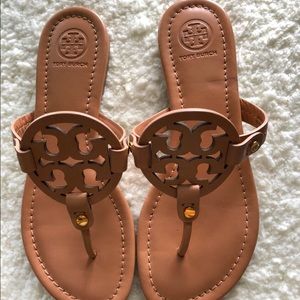 Tory Burch tan sandals.